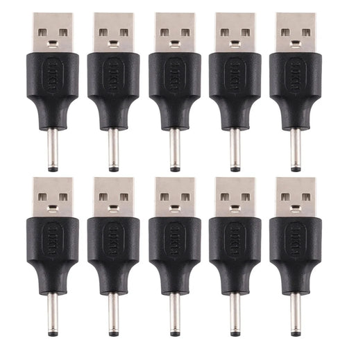 10Pcs DC Power Plug 3.0 x 1.1mm Male To USB 2.0 Male Adapter - 1