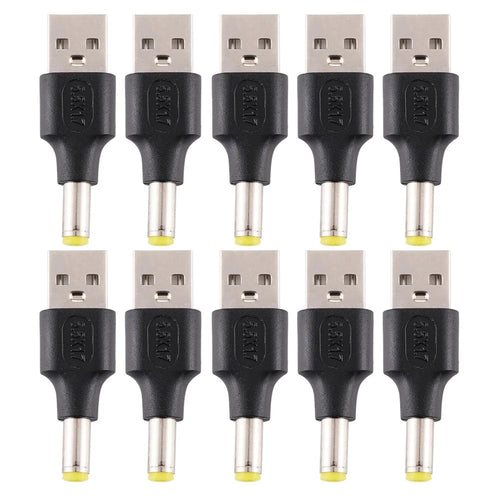 10Pcs DC Power Plug 5.5 x 1.7mm Male To USB 2.0 Male Adapter - 1