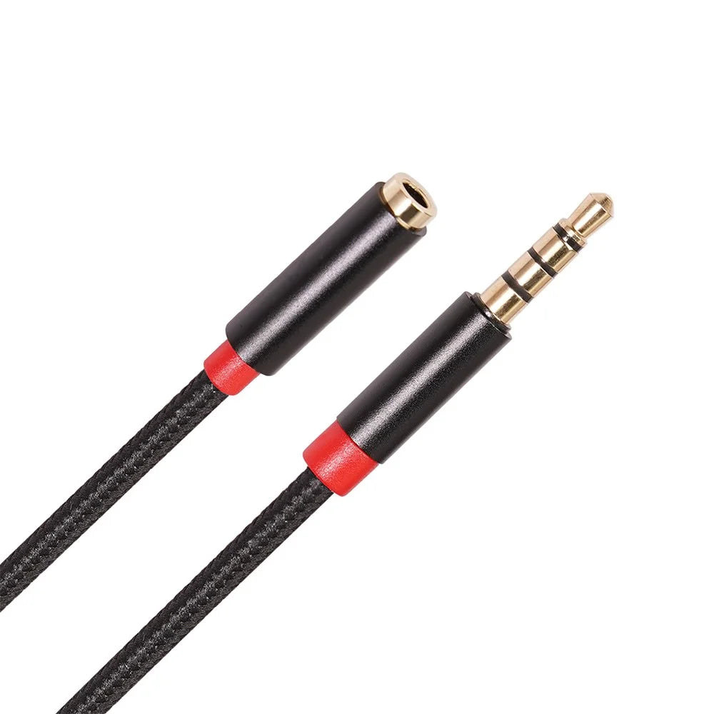 3.5mm Auxiliary Audio Cable 3.5mm Male to Female Stereo Extension Cord Support Mic Function 3696 - 1 Meter - 2