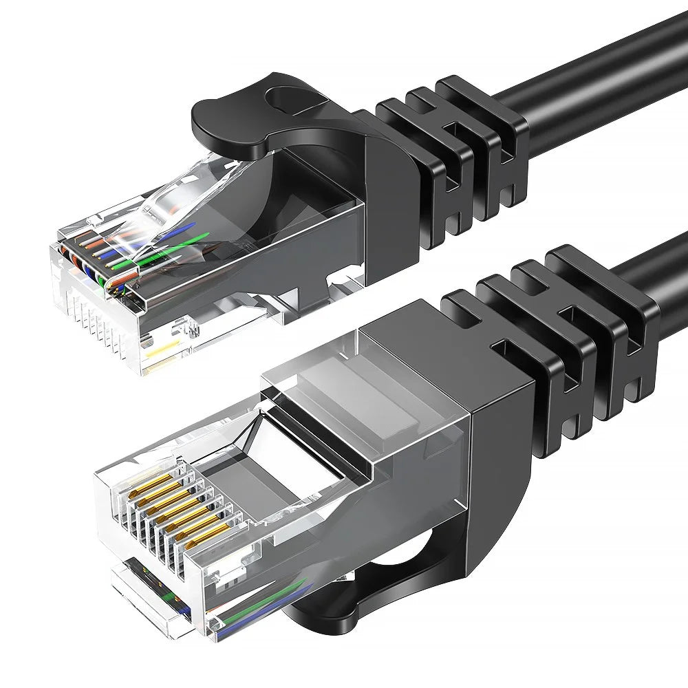 ESSAGER Ethernet Cable Cat 6 Lan Wire CAT6 RJ 45 Network Cable 5m Patch Cord for Laptop Router - Round Wire - 5
