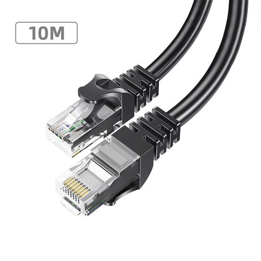ESSAGER 10m Ethernet Cable CAT6 1000Mbps Gigabit Network Cable RJ45 High Speed Transmission Cord - Round Wire - 1