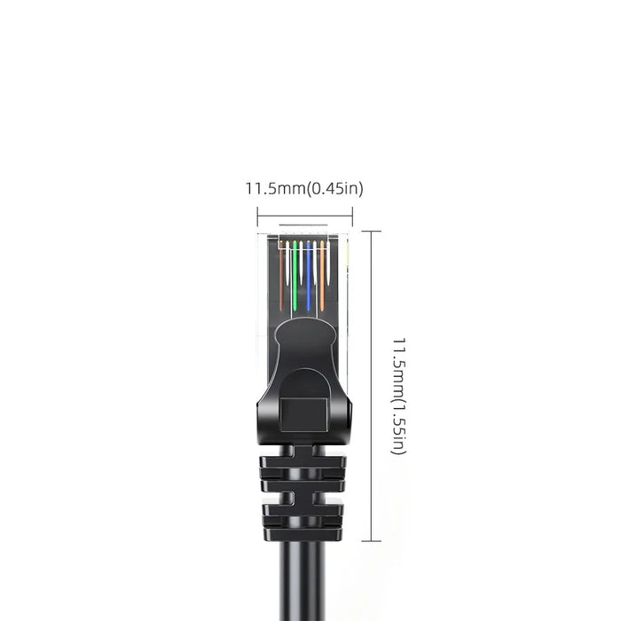 ESSAGER 10m Ethernet Cable CAT6 1000Mbps Gigabit Network Cable RJ45 High Speed Transmission Cord - Round Wire - 4