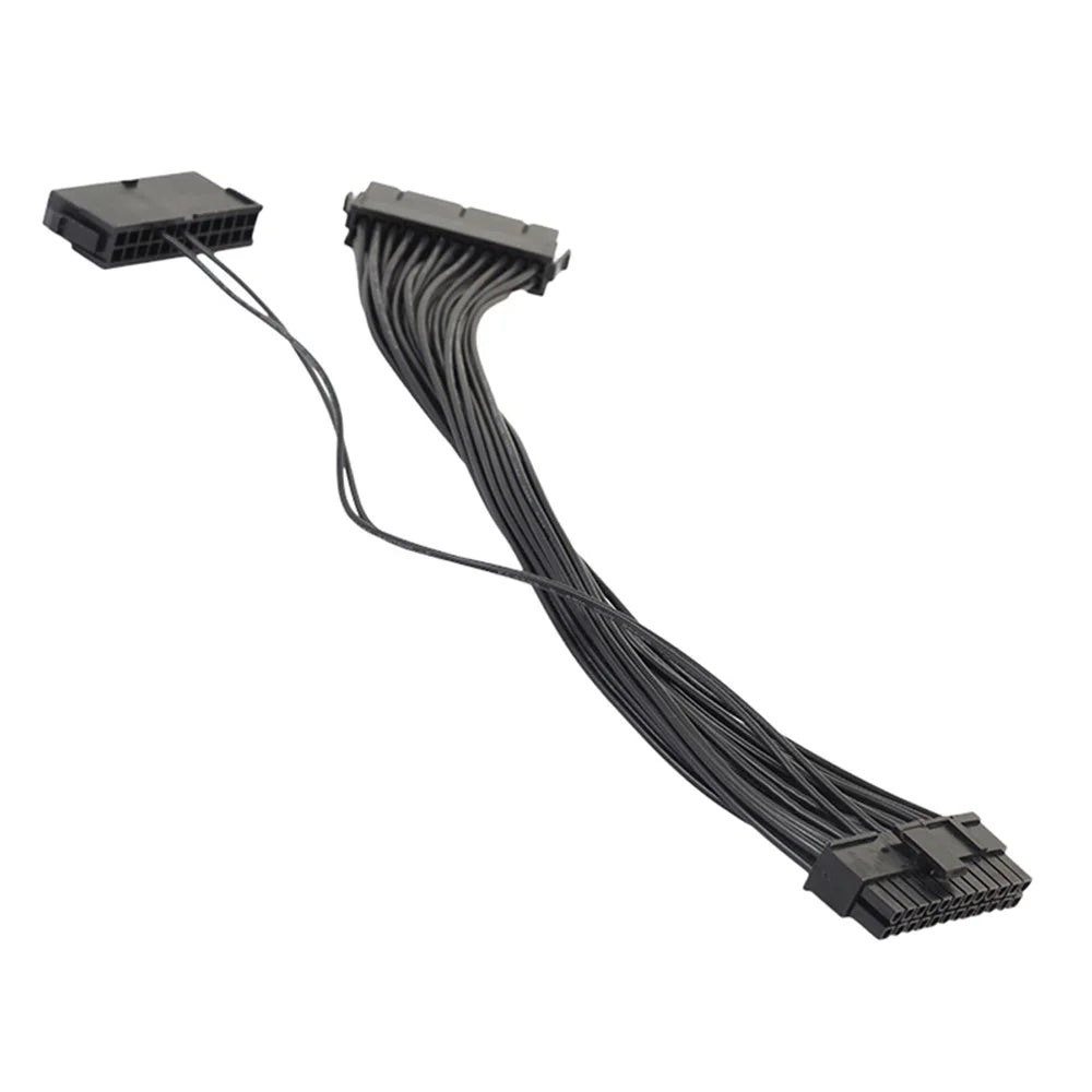 24Pin 30cm Dual Start Power Cord Dual Power Start Cable for Computer Connectors - 1