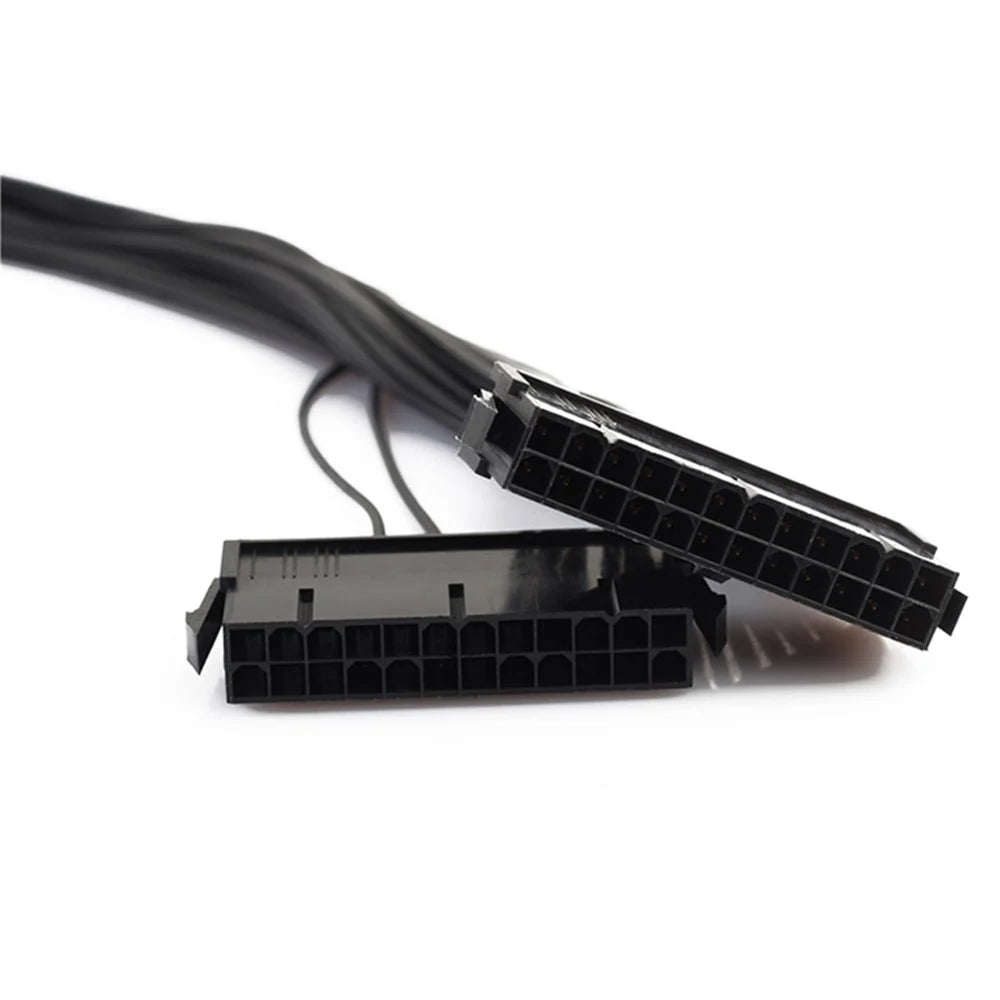 24Pin 30cm Dual Start Power Cord Dual Power Start Cable for Computer Connectors - 2