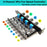 4Pin 3Pin 8 Way 4 Knob Computer Case Cooling Fan Hub Speed Controller Regulator Splitter Adapter (4-pin IDE Power Supply) - 2