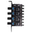 4Pin 3Pin 8 Way 4 Knob Computer Case Cooling Fan Hub Speed Controller Regulator Splitter Adapter (4-pin IDE Power Supply) - 4