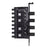 4Pin 3Pin 8 Way 4 Knob Computer Case Cooling Fan Hub Speed Controller Regulator Splitter Adapter (4-pin IDE Power Supply) - 5