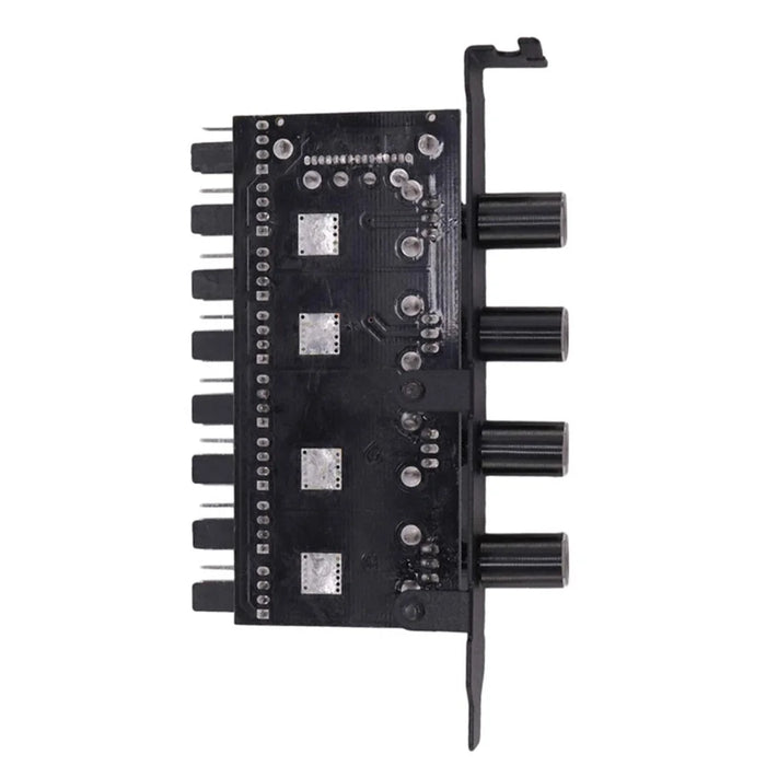 4Pin 3Pin 8 Way 4 Knob Computer Case Cooling Fan Hub Speed Controller Regulator Splitter Adapter (4-pin IDE Power Supply) - 5