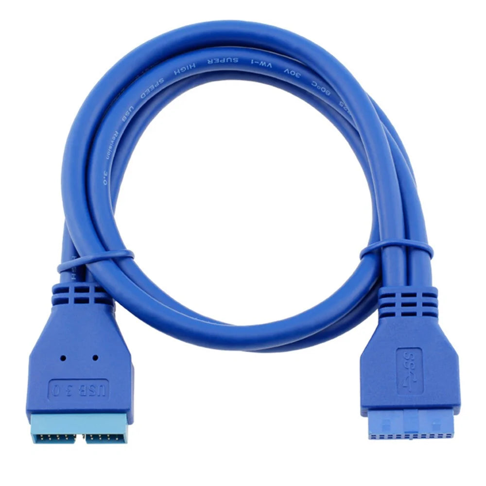 0.5m Male to Female USB 3.0 Motherboard 20 Pin Header Extension Adapter Cable - 6