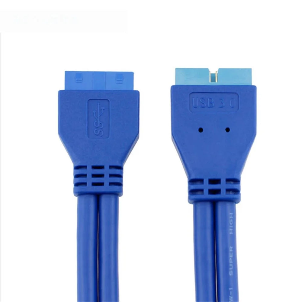 0.5m Male to Female USB 3.0 Motherboard 20 Pin Header Extension Adapter Cable - 7