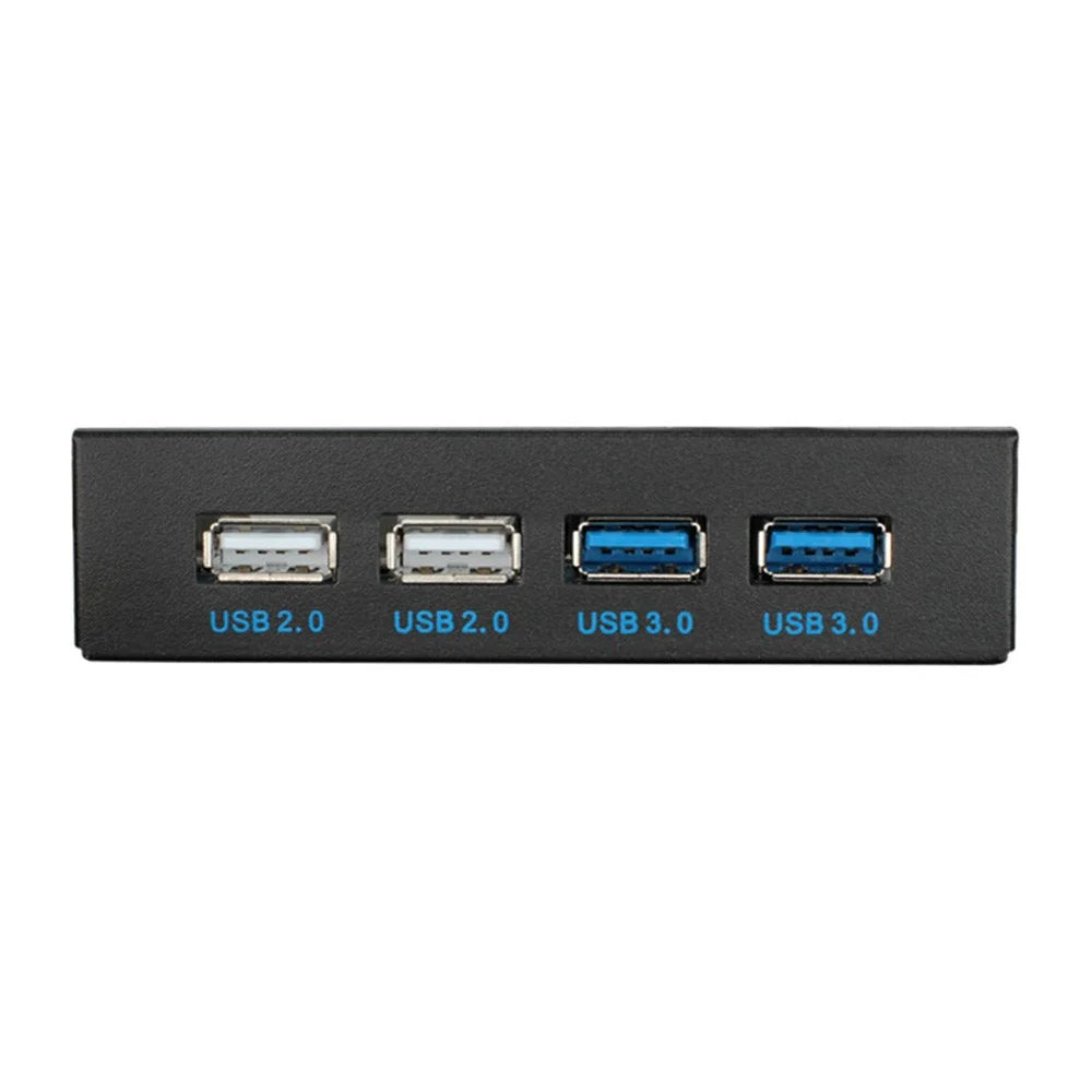 3.5 Inch Front Panel 2-port USB 3.0 2-port USB 2.0 Adapter Expansion Board for DIY Computer Case - 4