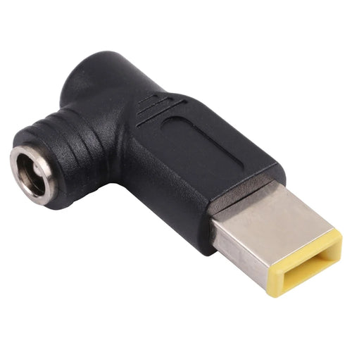 240W Big Square Male to 5.5x2.5mm Female DC Converter Right Angle Plug for Lenovo Laptop - 1