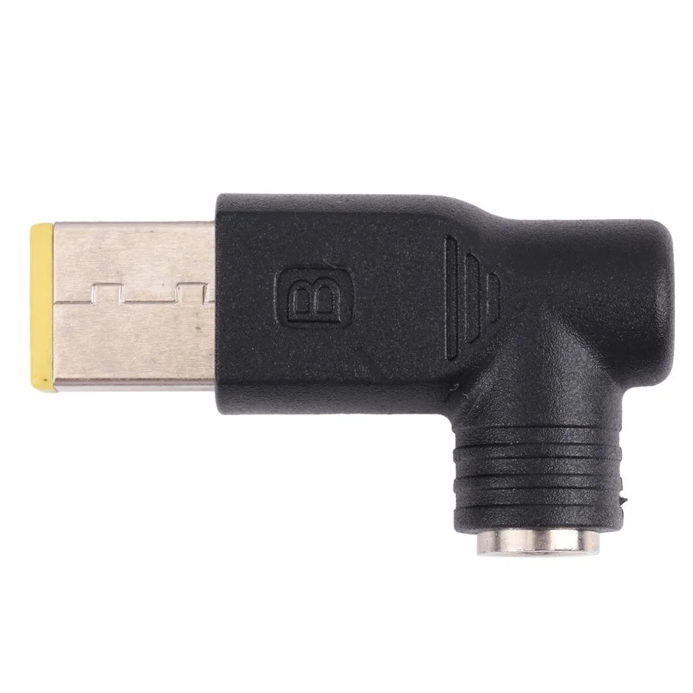 240W Big Square Male to 5.5x2.5mm Female DC Converter Right Angle Plug for Lenovo Laptop - 3