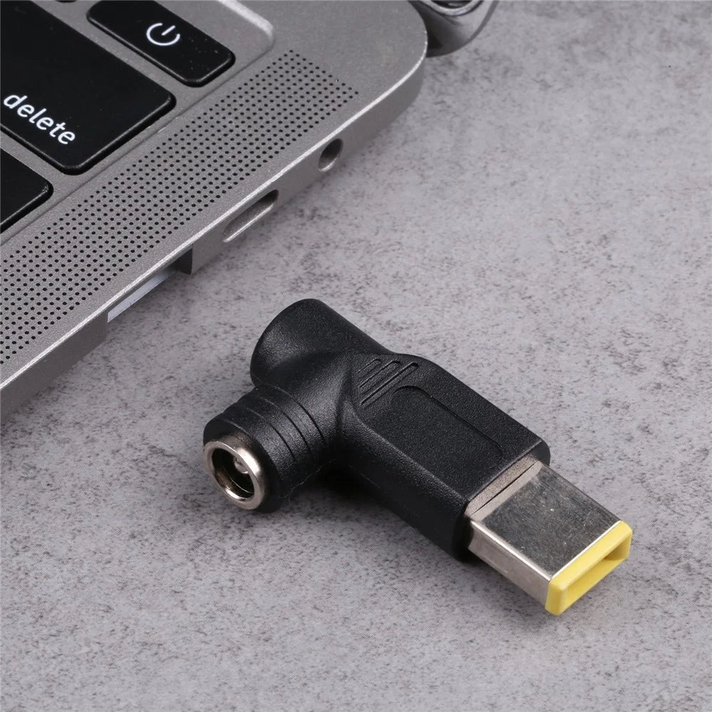 240W Big Square Male to 5.5x2.5mm Female DC Converter Right Angle Plug for Lenovo Laptop - 4