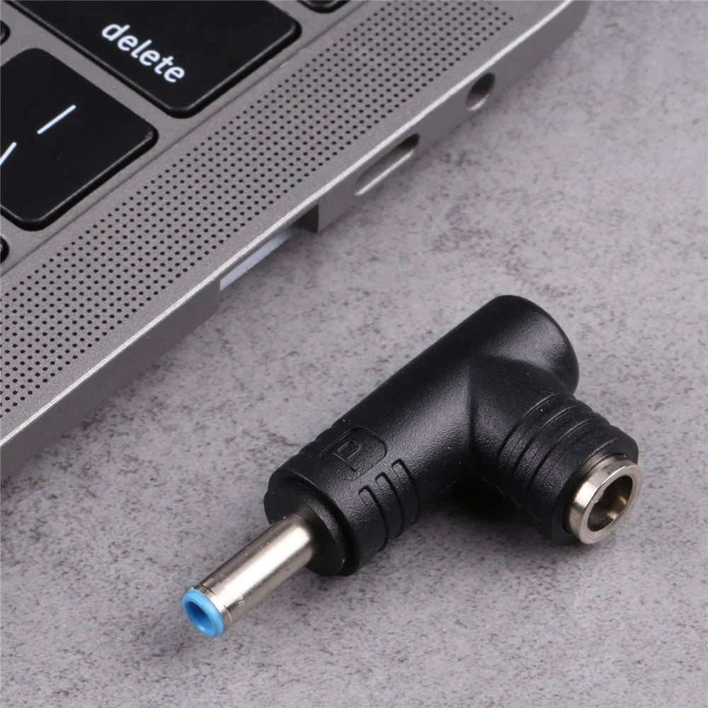 240W 4.5x3.0mm Male to 5.5x2.5mm Female DC Converter Plug and Play 90 Degree Adapter for HP Laptop - 4