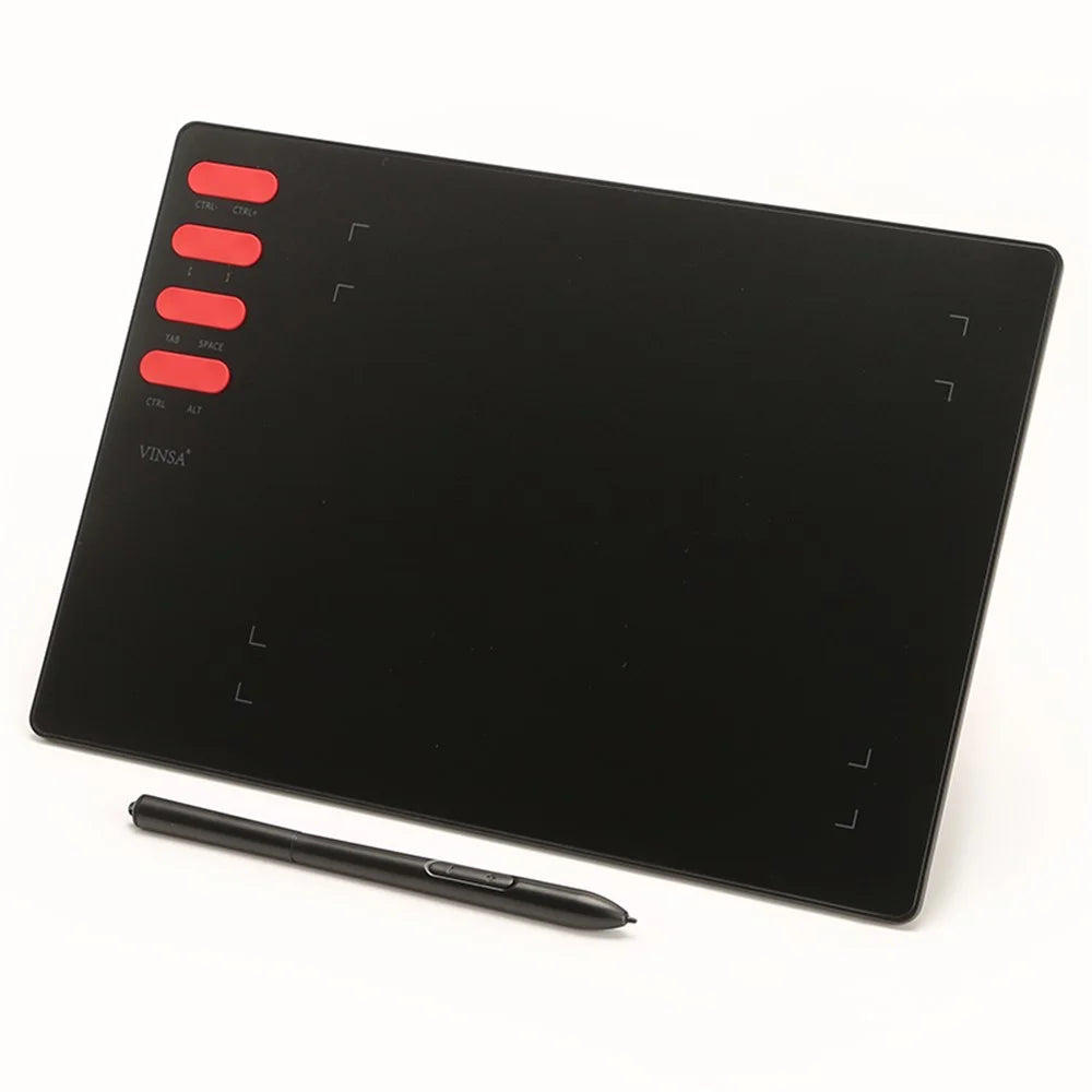 VINSA T505 for Mobile Phone/Computer/Laptop Electronic Digital Tablet Hand Drawing Board + Charging Free Pressure Sensitive Pen Refills OTG Adapter with Cable Kit - 2