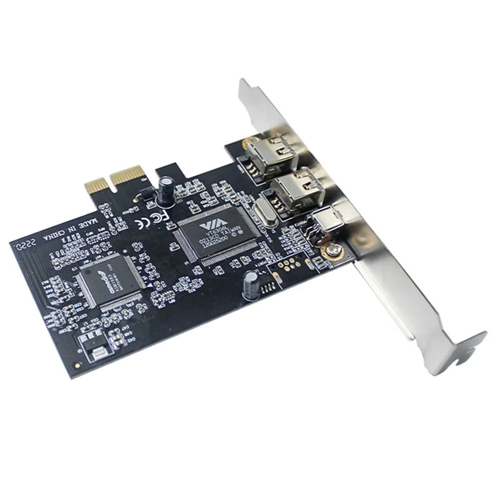 PCI-E 1X 1394 DV HDV HD Video Capture Card PCI-E to 1394 1394 Adapter Card Support DV/HDV/1440 x 1080 HD Camera - 2