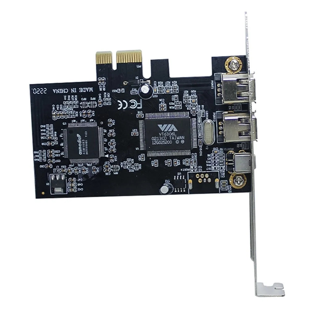 PCI-E 1X 1394 DV HDV HD Video Capture Card PCI-E to 1394 1394 Adapter Card Support DV/HDV/1440 x 1080 HD Camera - 3