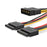 UGREEN 50398 0.2m SATA 4Pin to Dual 15Pin Power Cable Desktop Host Chassis Computer Connection Solid-state Mechanical Hard Drive Wire - 1