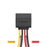 UGREEN 50398 0.2m SATA 4Pin to Dual 15Pin Power Cable Desktop Host Chassis Computer Connection Solid-state Mechanical Hard Drive Wire - 2