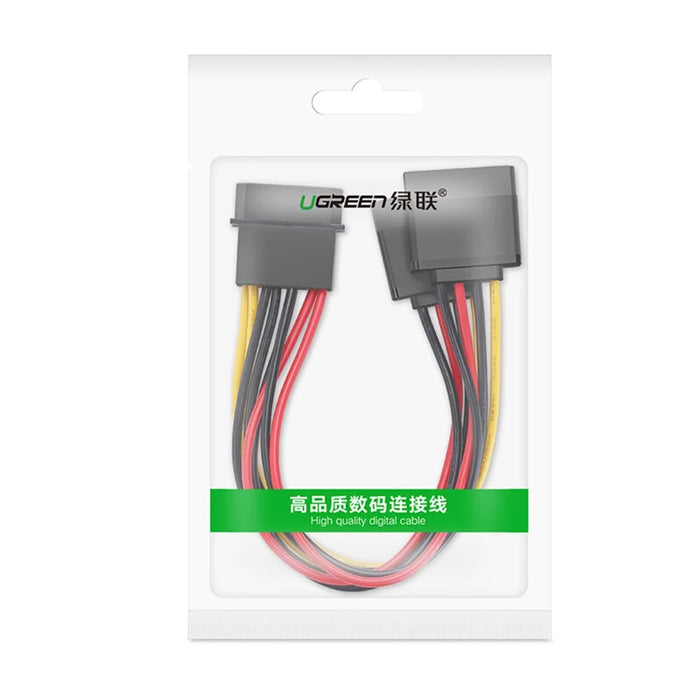 UGREEN 50398 0.2m SATA 4Pin to Dual 15Pin Power Cable Desktop Host Chassis Computer Connection Solid-state Mechanical Hard Drive Wire - 5