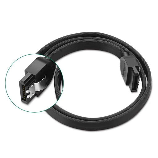 UGREEN 30796 0.5m SATA III Cable High Speed 6Gbps Straight HDD SSD CD SATA 3.0 Cord with Locking Latch - 2