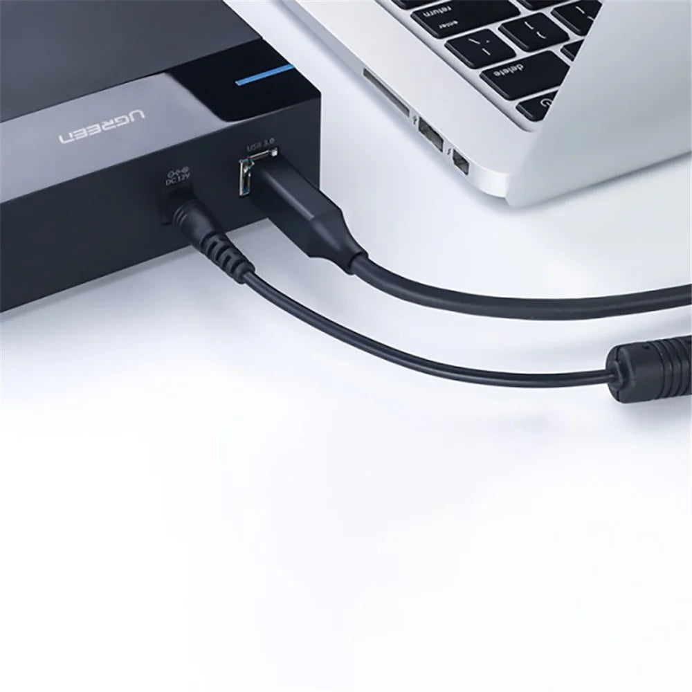 UGREEN 30753 1m USB Printer Cable Fast Speed 5Gbps Transmission USB3.0 Data Cord USB A Male to USB B Male Cable for Printer/Scanner/Mobile Hard Disk Box/Monitor/Fax Machine - 3