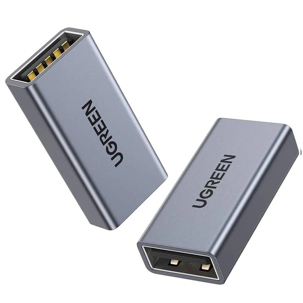 UGREEN 20119 USB A 3.0 Female to Female Adapter Aluminum Extension Connector USB 3.0 Coupler Female Converter Support 5Gbps Data Transfer Speed - 1