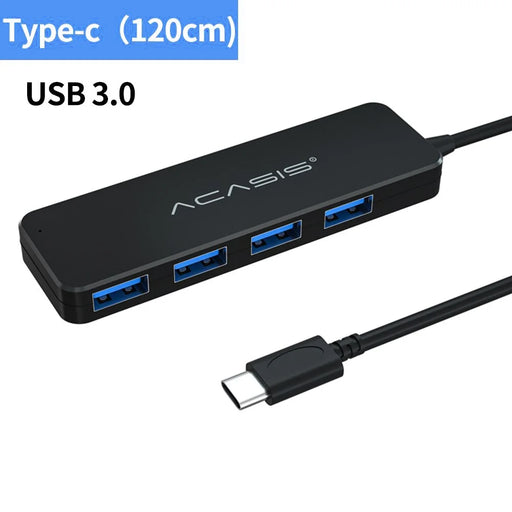 ACASIS AC3-L412 1.2m USB-C Hub Multi-Port 1 to 4 Type-C Splitter Converter Type-C to 4 USB3.0 Adapter Cable for Tablets Laptops - 2