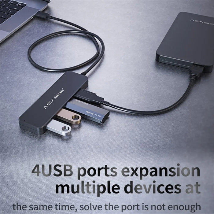 ACASIS AC3-L412 1.2m USB-C Hub Multi-Port 1 to 4 Type-C Splitter Converter Type-C to 4 USB3.0 Adapter Cable for Tablets Laptops - 4