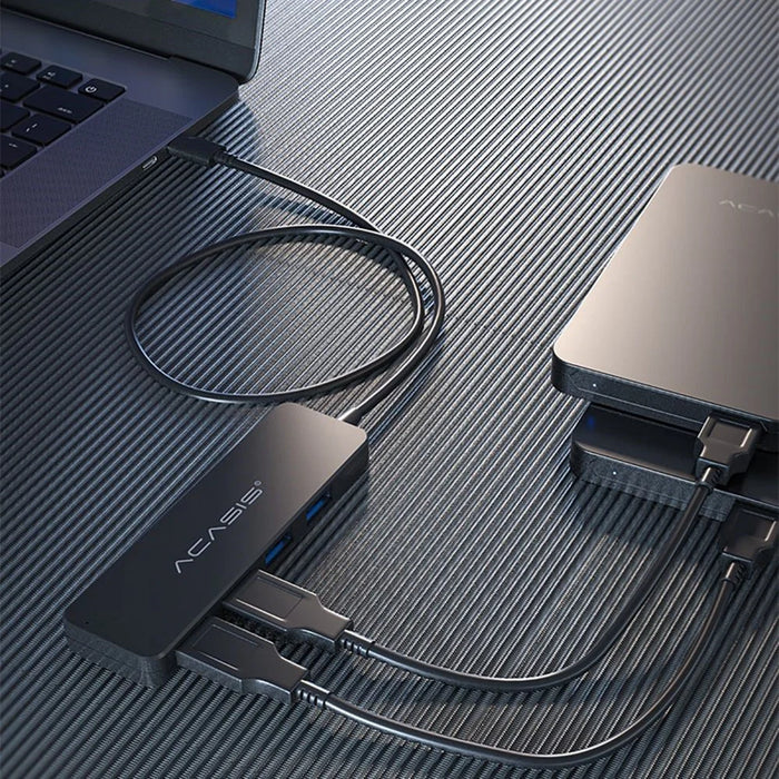 ACASIS AC2-L42 0.2m Type-C to 4 USB2.0 Hub Adapter Multi-Port USB-C Hub Portable Type-C Splitter Converter 480Mbps Data Transfer - 3