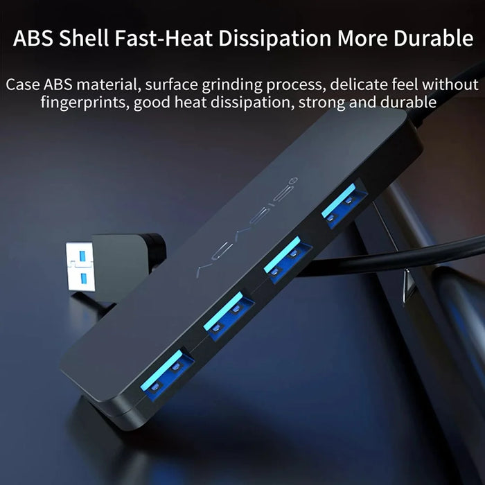 ACASIS AB3-L42 0.2m Cable 4 Ports USB3.0 Splitter Computer Laptop 5Gbps High Speed Transmission USB Hub - 6