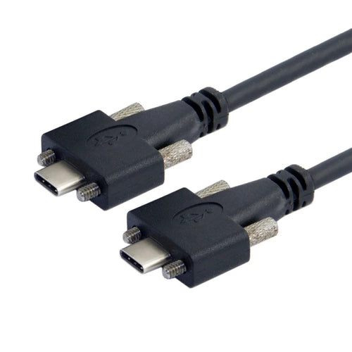 UC-046-2M 2m USB 3.1 Type-C Dual Screw Locking to Locking USB-C 10Gbps Data Cable (M2 Screw) - 1