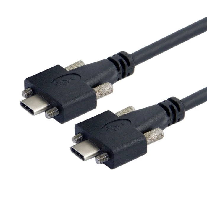UC-046-2M 2m USB 3.1 Type-C Dual Screw Locking to Locking USB-C 10Gbps Data Cable (M2 Screw) - 1