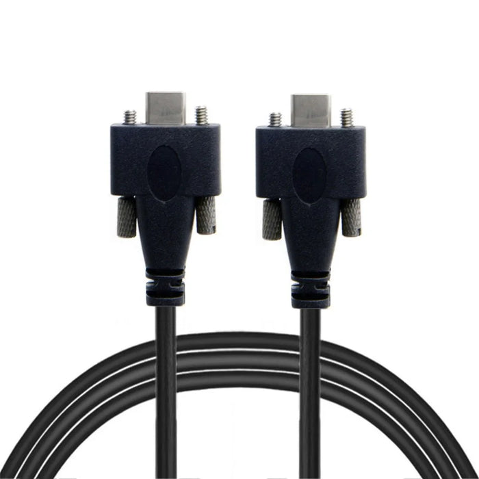 UC-046-2M 2m USB 3.1 Type-C Dual Screw Locking to Locking USB-C 10Gbps Data Cable (M2 Screw) - 4