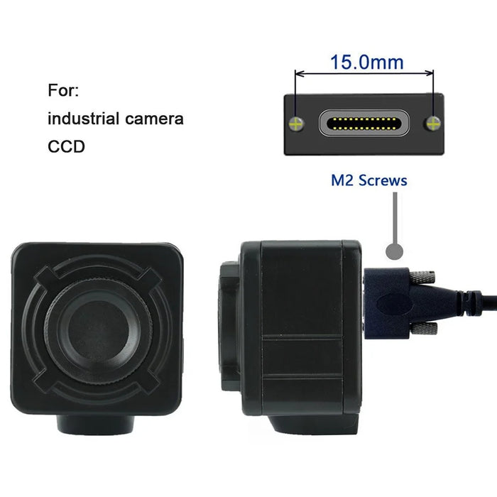 UC-046-2M 2m USB 3.1 Type-C Dual Screw Locking to Locking USB-C 10Gbps Data Cable (M2 Screw) - 6