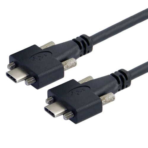 UC-046-3M USB 3.1 Type-C Panel Mount Dual Screw Locking 3m USB-C 10Gbps Data Cable (M2 Screw) - 1