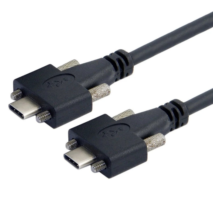 UC-046-3M USB 3.1 Type-C Panel Mount Dual Screw Locking 3m USB-C 10Gbps Data Cable (M2 Screw) - 1