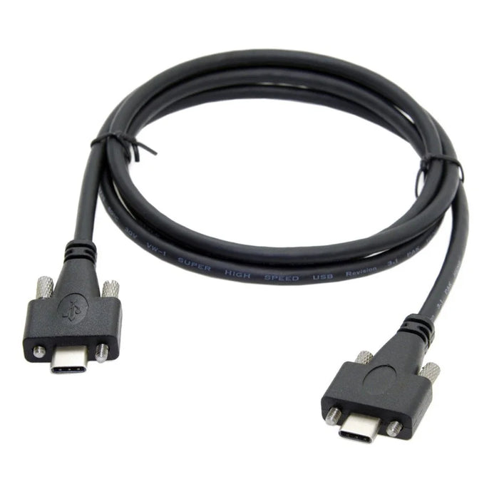 UC-046-3M USB 3.1 Type-C Panel Mount Dual Screw Locking 3m USB-C 10Gbps Data Cable (M2 Screw) - 2