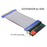 EP-075+SA-001 NGFF M-key NVME AHCI SSD to PCI-E 3.0 X16 Vertical Adapter with PCI-E 16X Extension Cable - 4