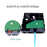 SF-009-0.5M Internal SAS 4 SATA Host to 4 SATA 7-pin Target Hard Disk 6Gbps Data Server Cable - 7