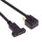 UC-049-OS 0.3m USB-C Cable 180-Degree Elbow Type-C Male to Type-C Female Extension Data Cable Support 10Gbps Transmission - 1