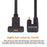 UC-049-OS 0.3m USB-C Cable 180-Degree Elbow Type-C Male to Type-C Female Extension Data Cable Support 10Gbps Transmission - 2