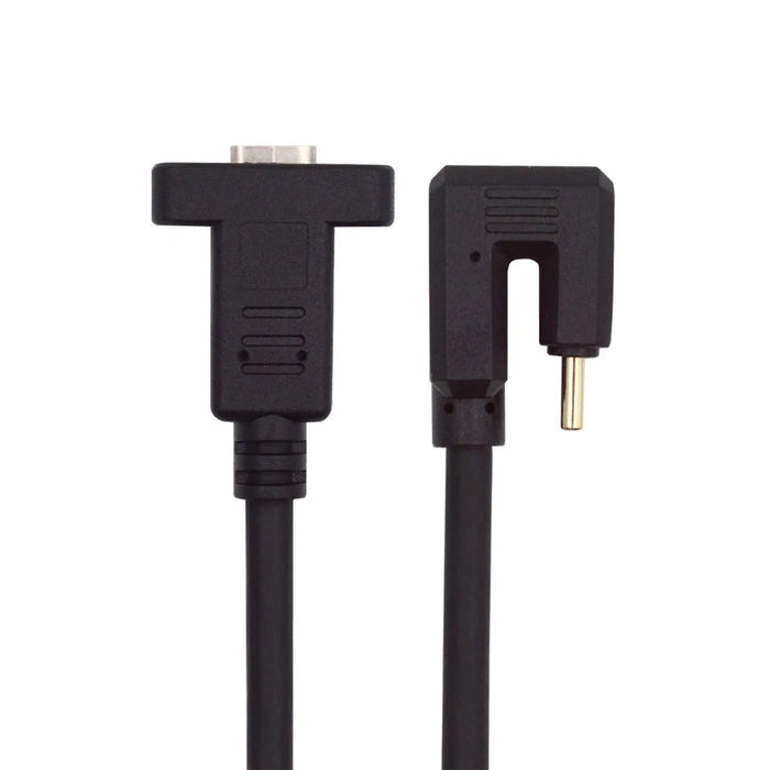 UC-049-OS 0.3m USB-C Cable 180-Degree Elbow Type-C Male to Type-C Female Extension Data Cable Support 10Gbps Transmission - 5
