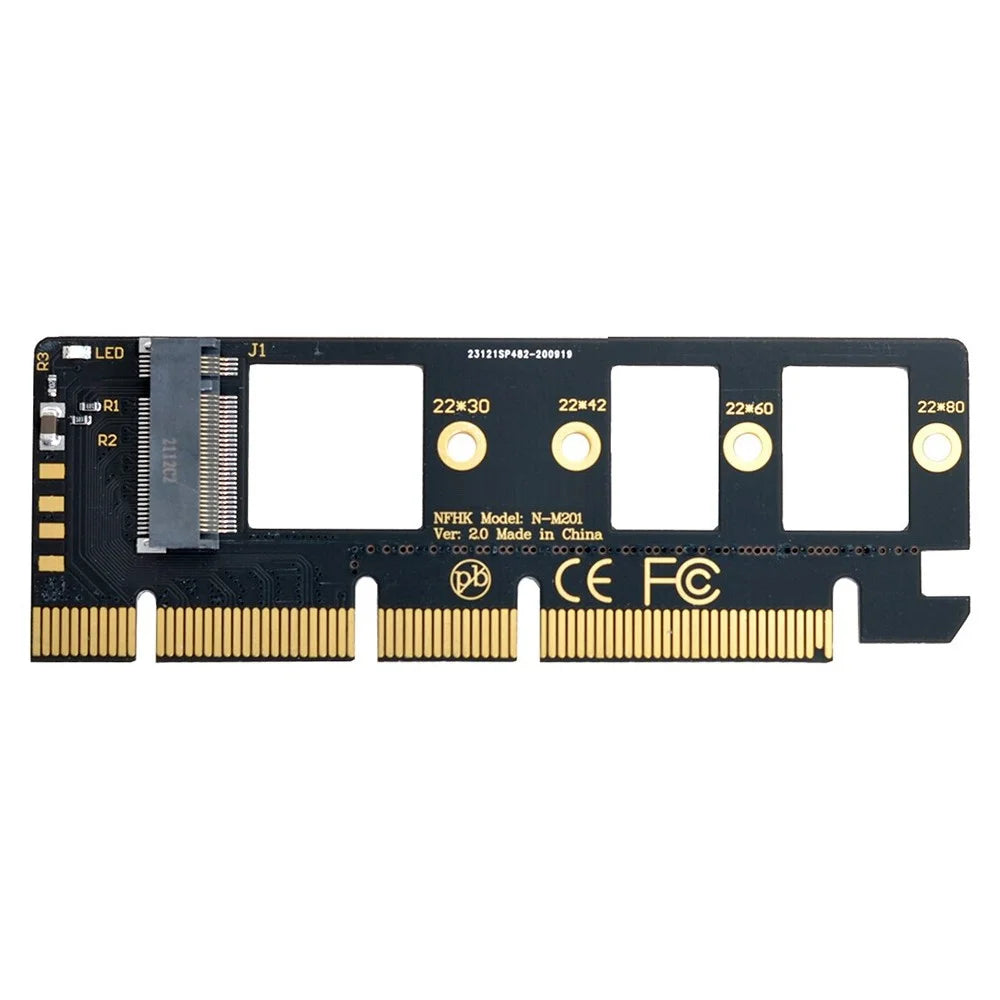 OD-SA-001-BK NGFF M-key NVME M.2 SSD to PCI-E Express 3.0 16x X4 Adapter without Bracket - 1