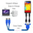 U3-104 50cm Dual USB 3.0 Male to Stackable Dual USB Female Extension Cable with Screw Panel Mount Holes - 7