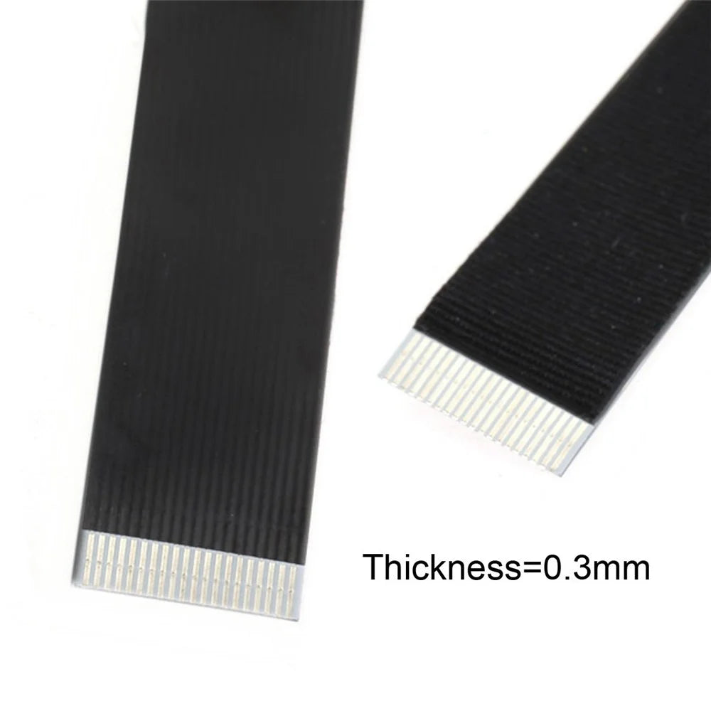 U2-039-UP-0.2M CN-011-MA/CN-013-UP/CN-019 480Mbps USB 2.0 Type-A Male to Up/Down Angled Type-C Male Flat Slim FPC Data Cable for FPV/Disk/Phone - 6
