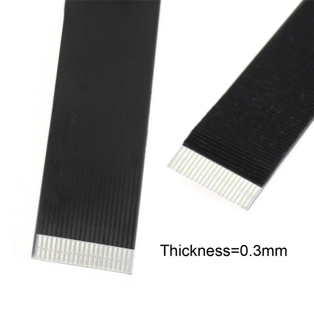 U2-039-BK-0.2M CN-011-MA/CN-013-MA/CN-01 USB 2.0 Type-A Male to USB-C Type-C Male Data Flat Slim FPC Cable for FPV/Disk/Phone - 6