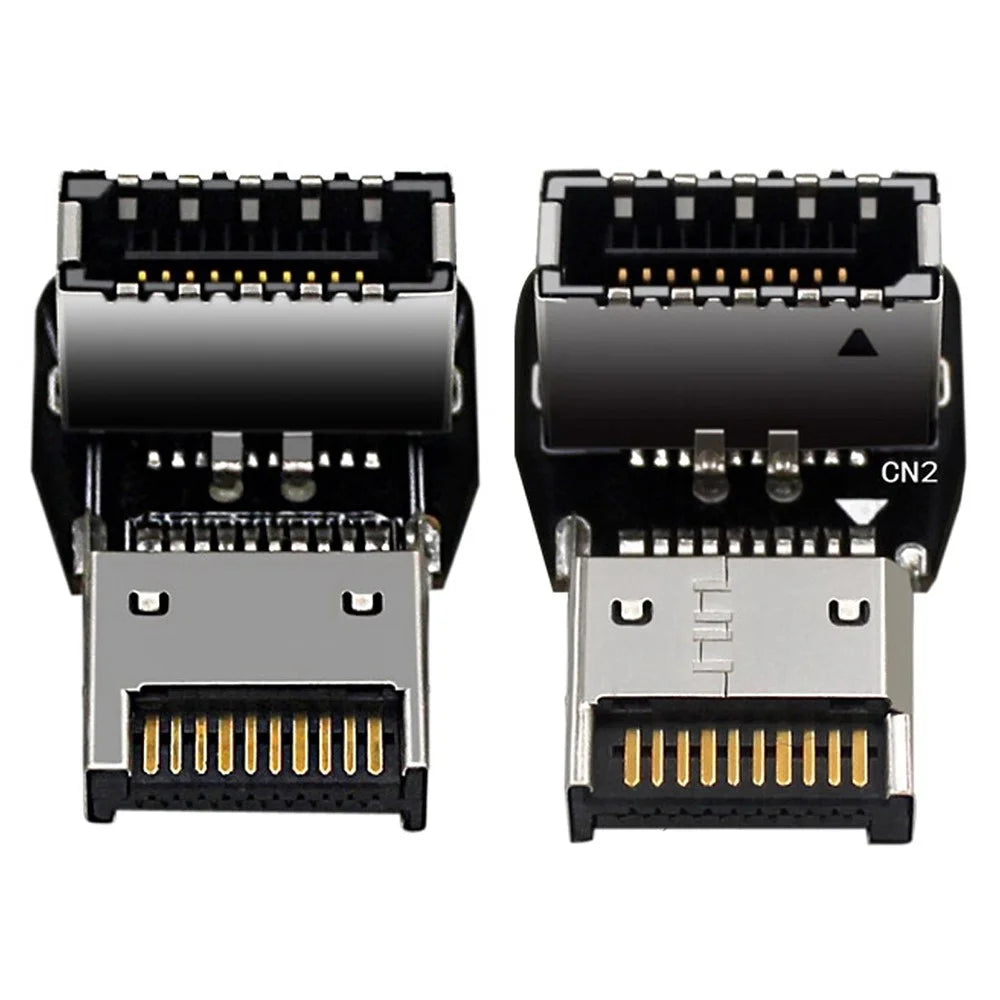 UC-029 2Pcs USB 3.1 Front Panel Header Male to Female Type-E Motherboard Extension Adapter - 1