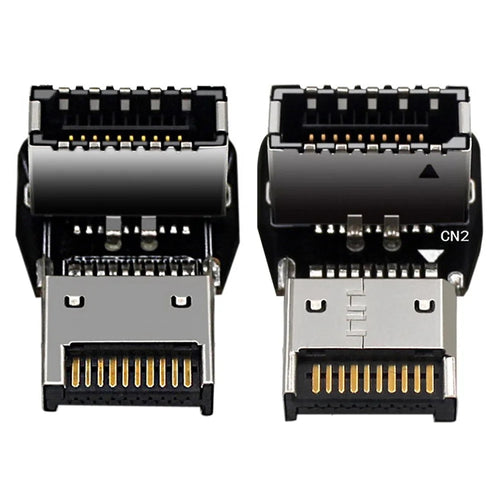 UC-029 2Pcs USB 3.1 Front Panel Header Male to Female Type-E Motherboard Extension Adapter - 1